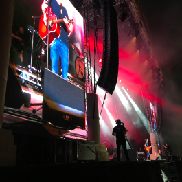 LED Video wall installed for outdoor event