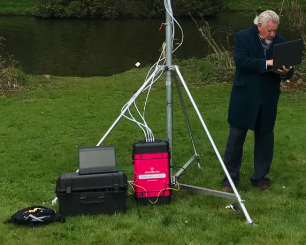 Portable WiFi solution installed for outdoor connectivity
